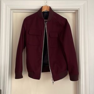 Burgundy Zara jacket